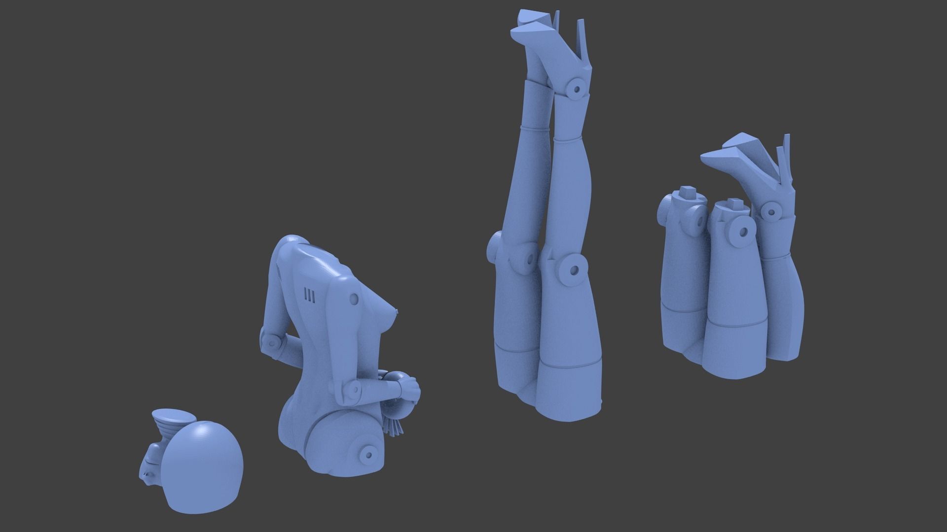 sexy robot 3D print model_5