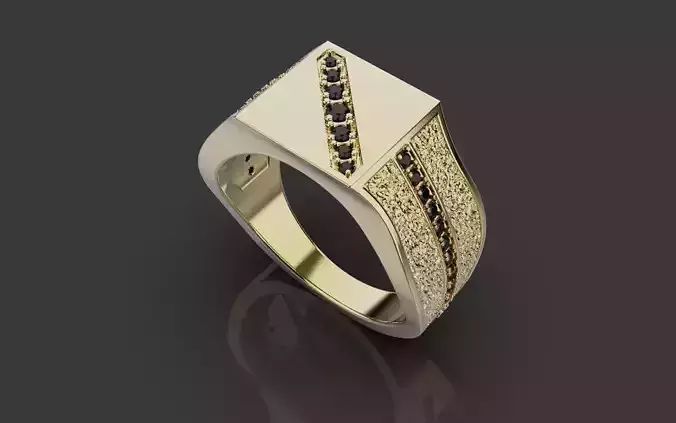 Men Rings 0089 3D print model