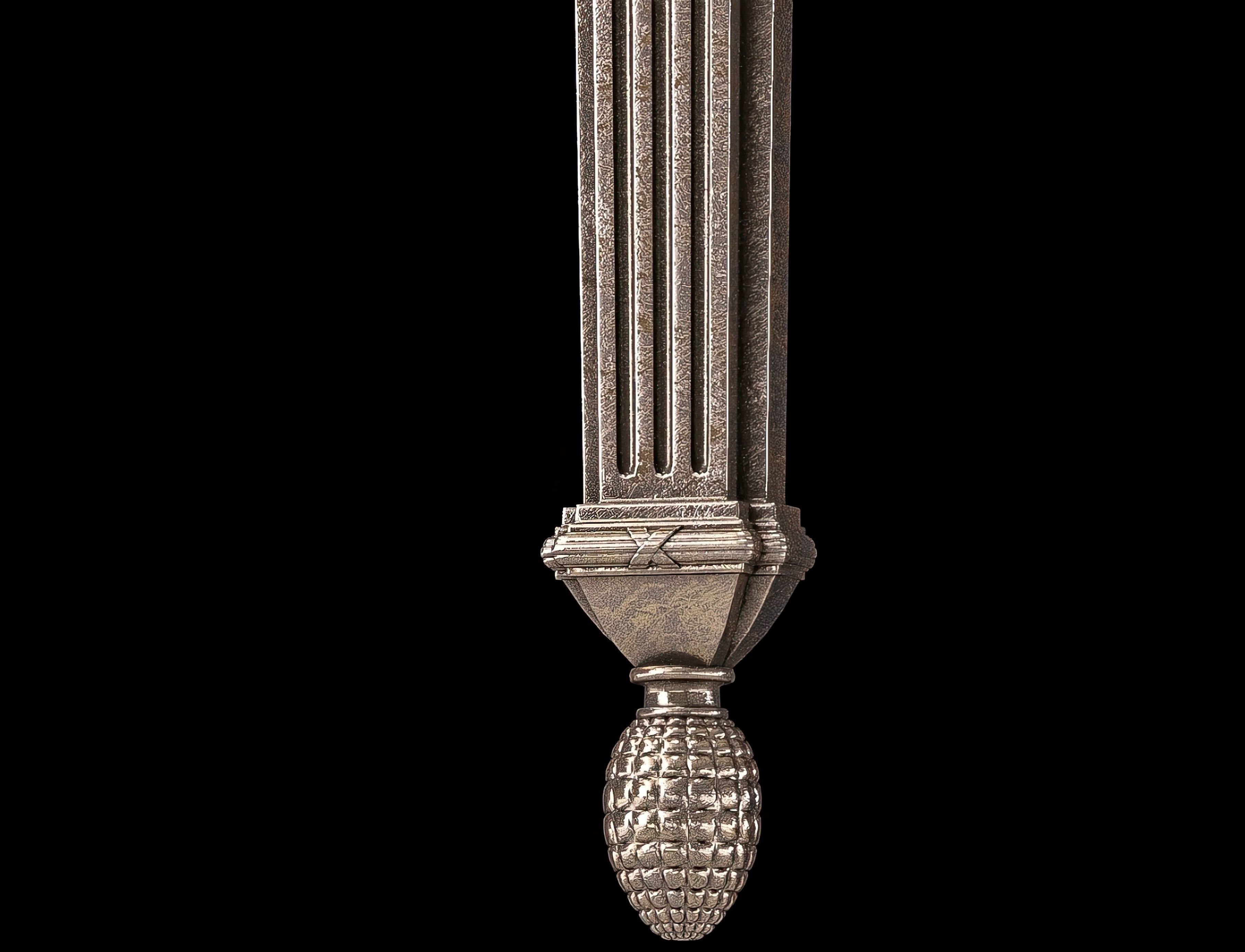 Ombres et Facettes louis XVI noir et argent wall light 3D model_13