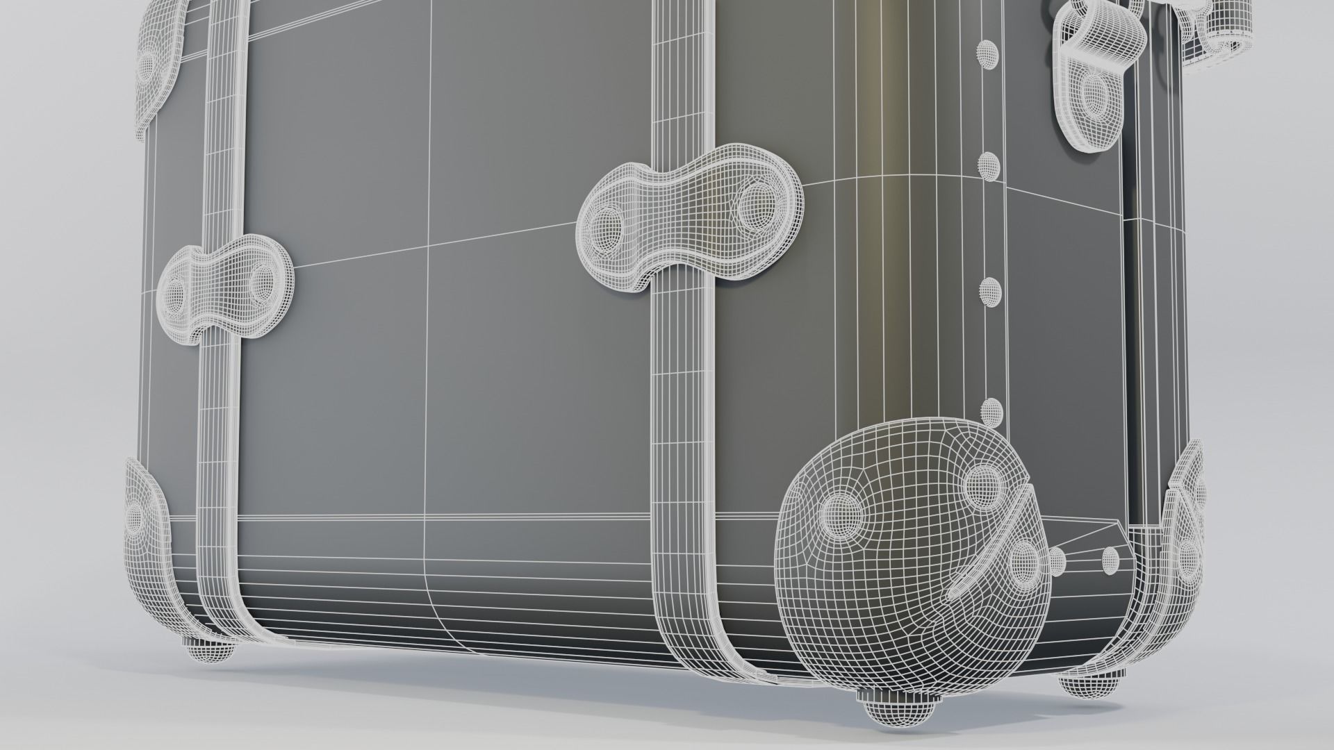 Steamline Architect Burgundy Vanity 3D model_11