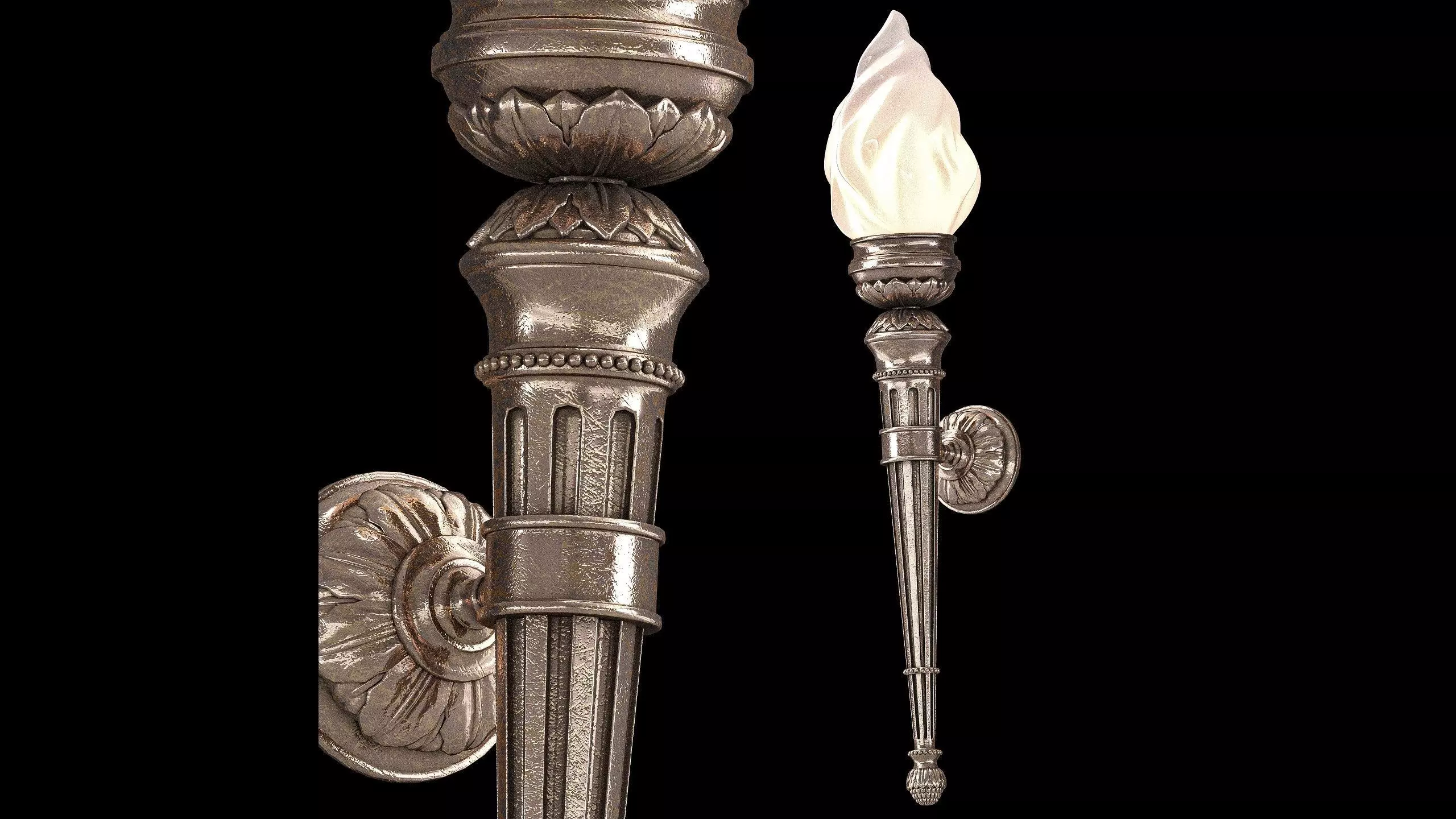 Ombres et Facettes torche louis wall light 3D model