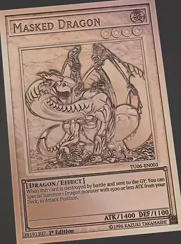 masked dragon - yugioh