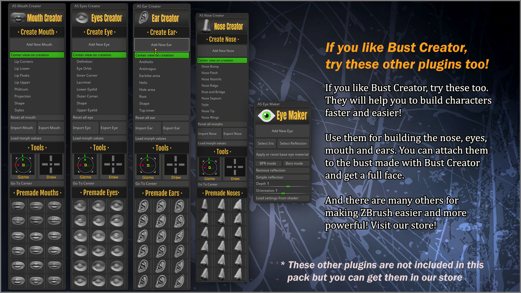 Bust Creator ZBrush Plugin 3D model_8