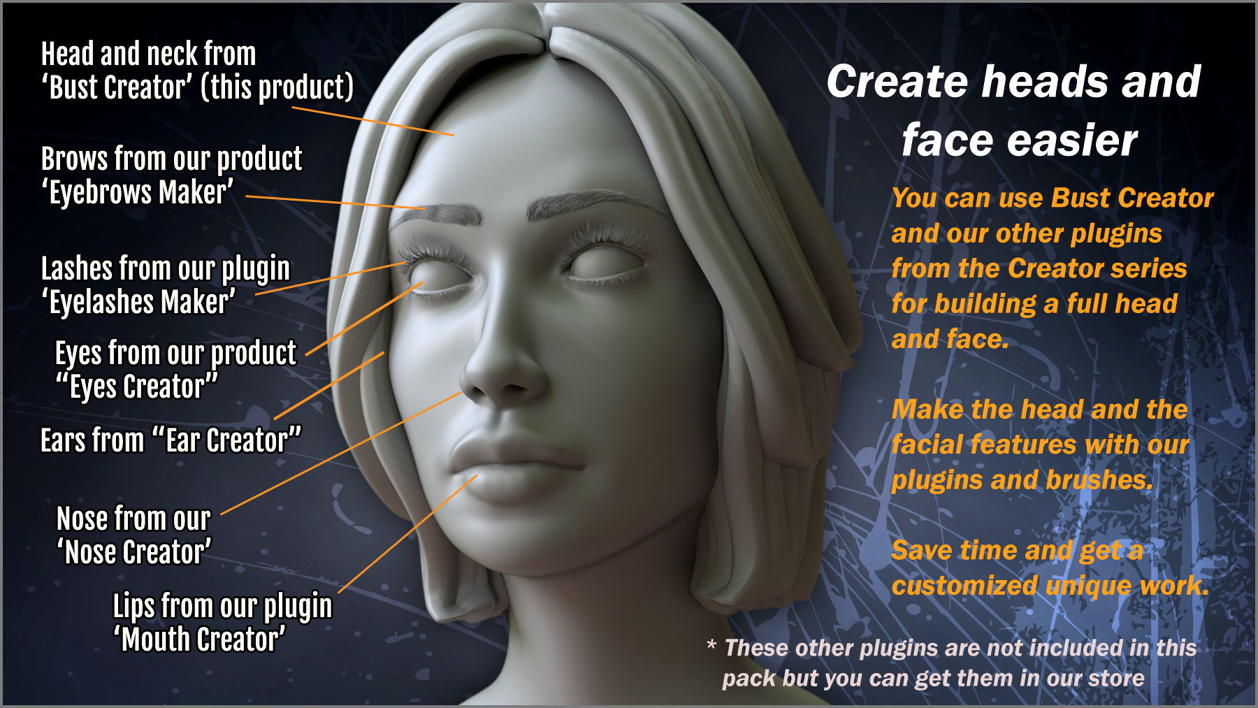 Bust Creator ZBrush Plugin 3D model_2