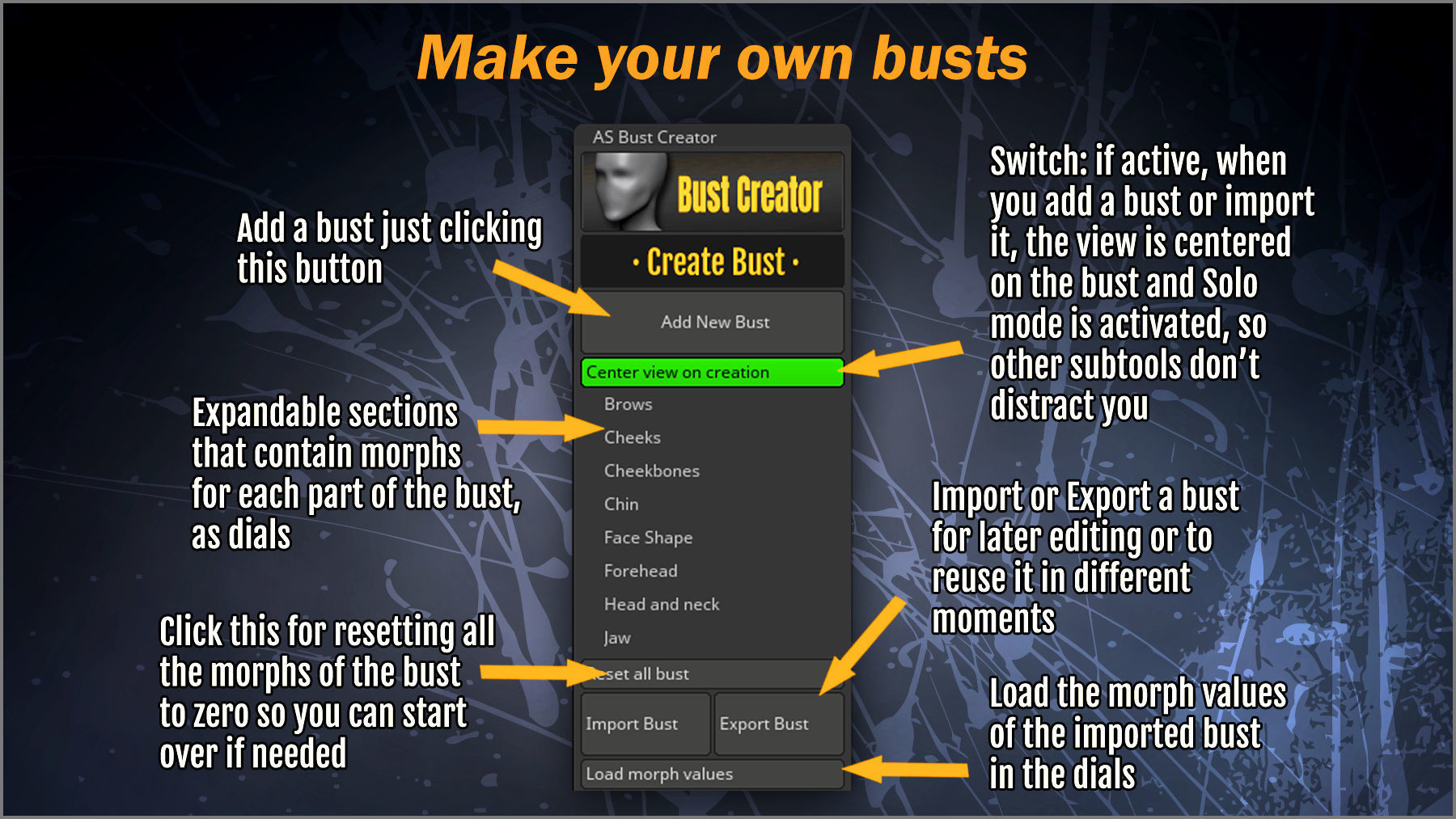 Bust Creator ZBrush Plugin 3D model_5
