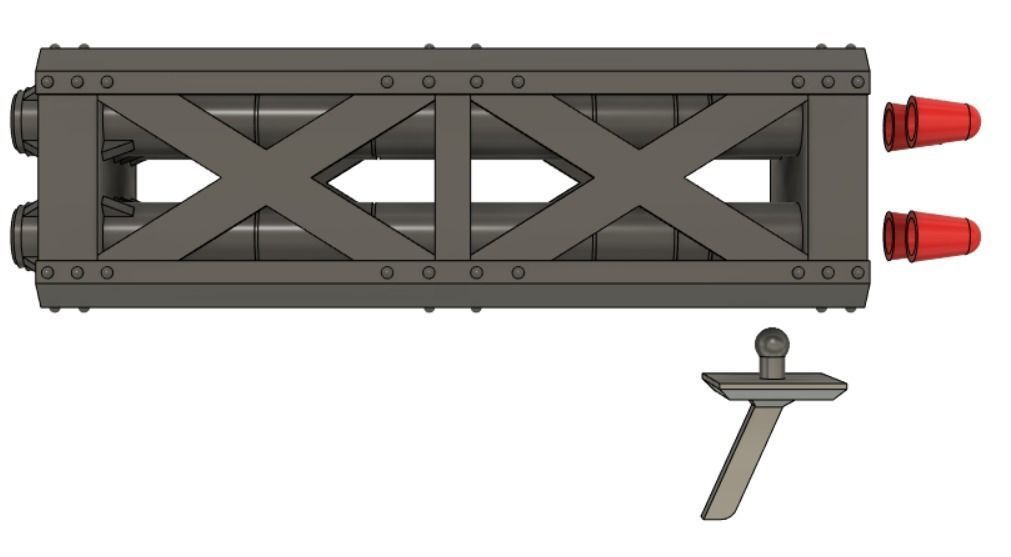 gelgoog high mobility Missile Tank kit 3D print model_11