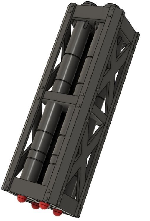 gelgoog high mobility Missile Tank kit 3D print model_10