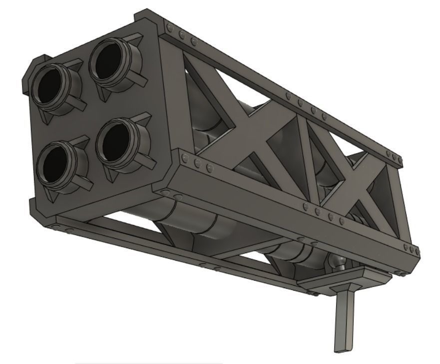 gelgoog high mobility Missile Tank kit 3D print model_8