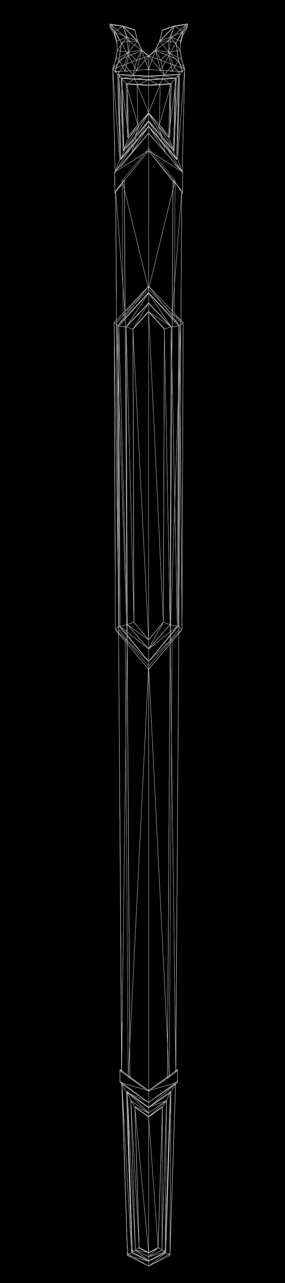 Sword Melee Weapon Low-poly 3D model_13