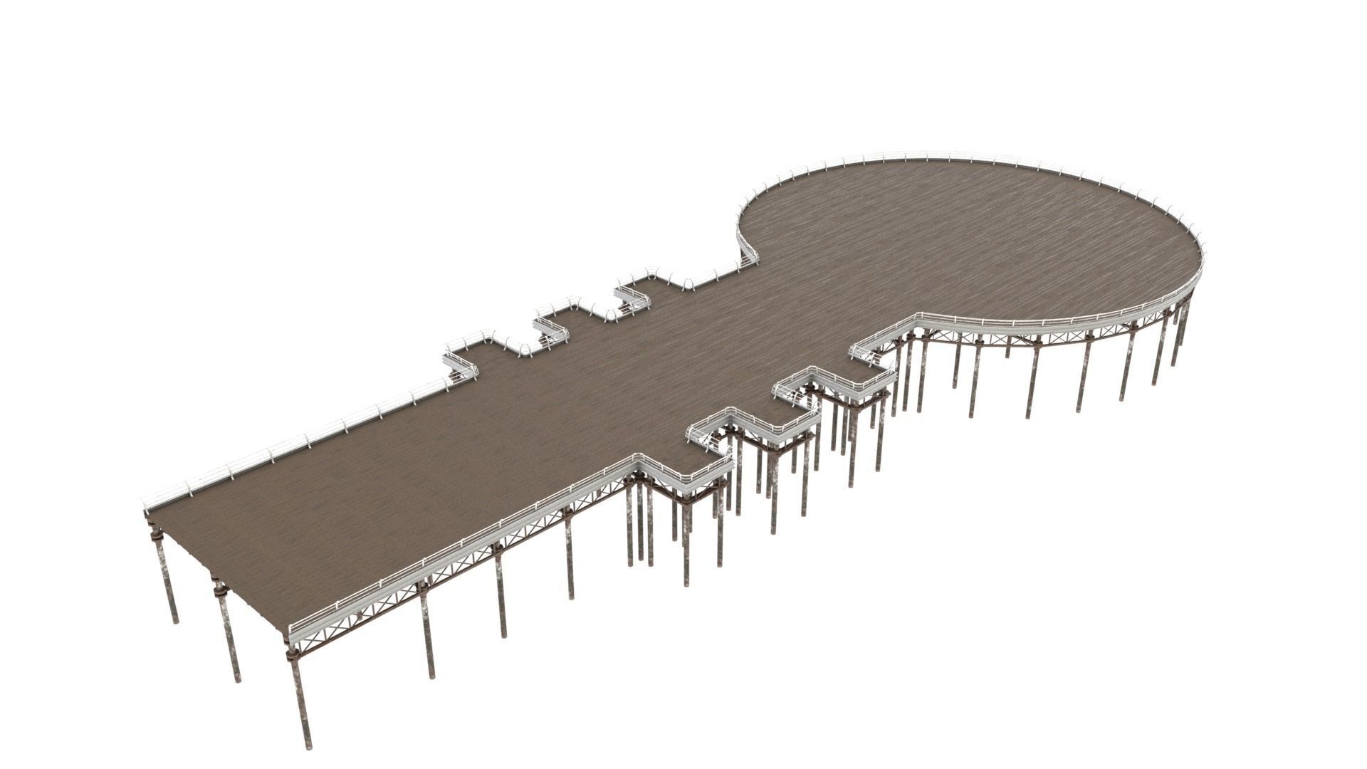 Pier Structure 3D model_3