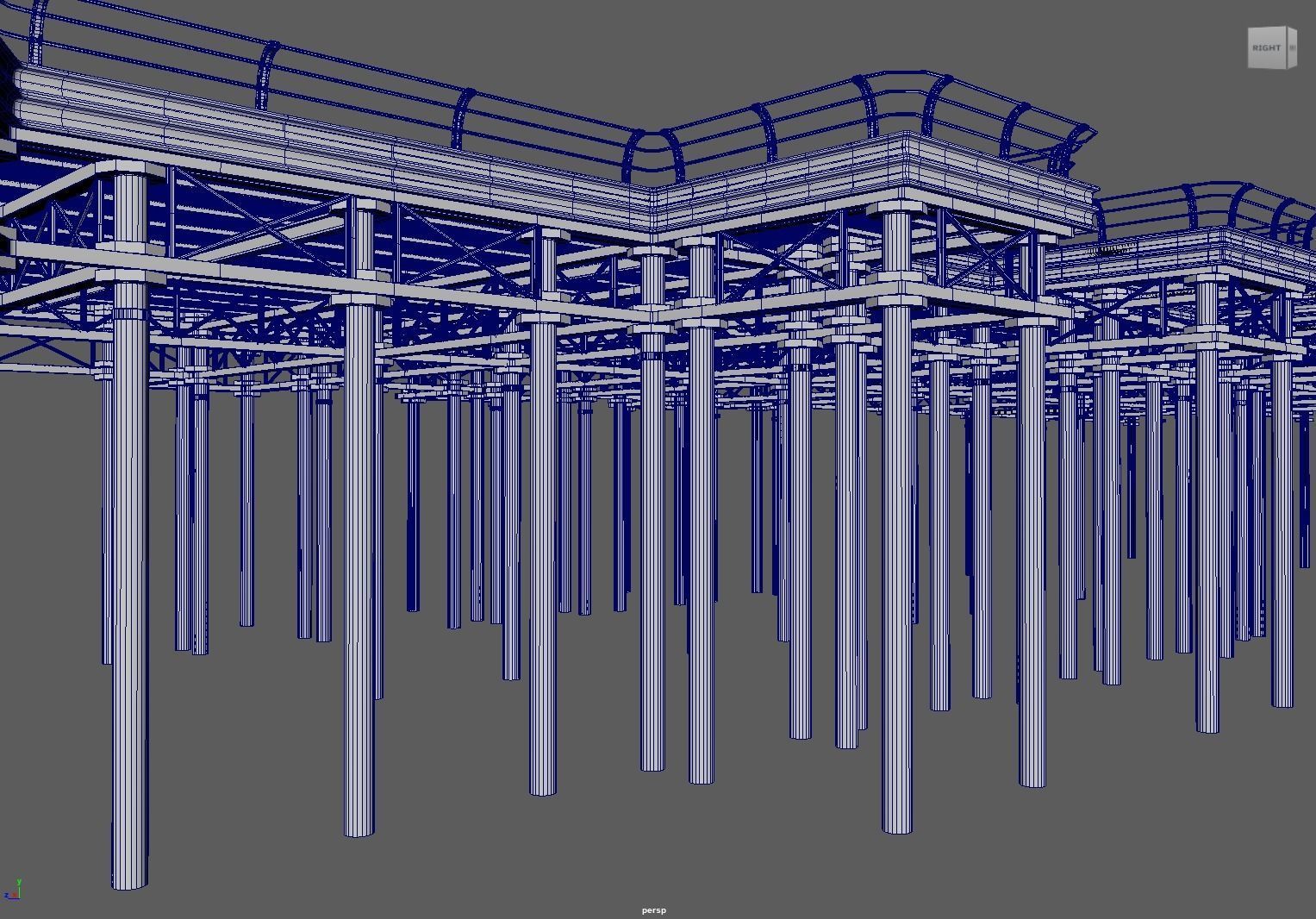 Pier Structure 3D model_6