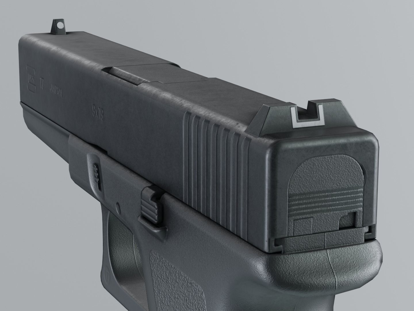 Glock 17 Gen2 9 mm Low-poly 3D model_10