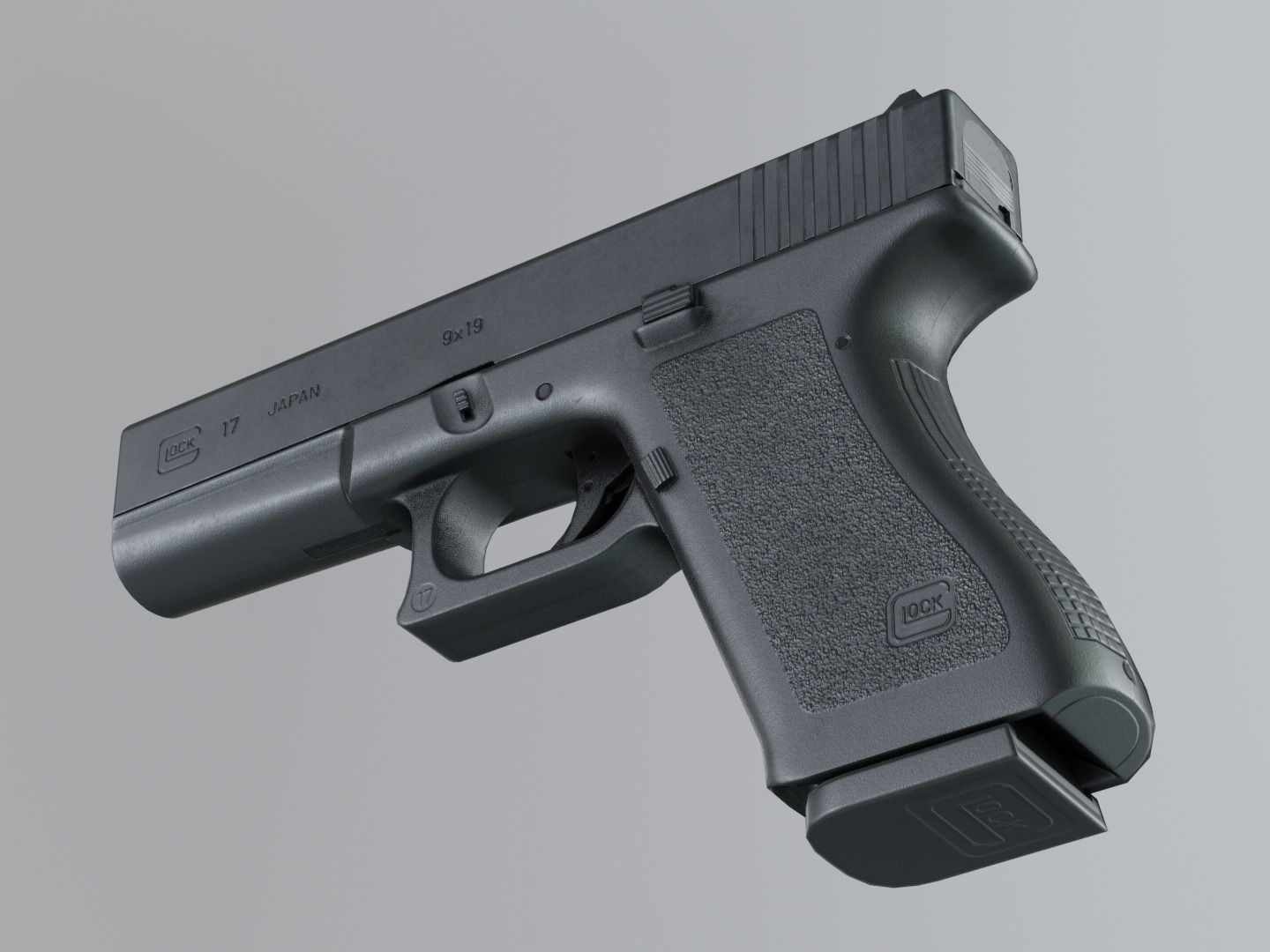 Glock 17 Gen2 9 mm Low-poly 3D model_7