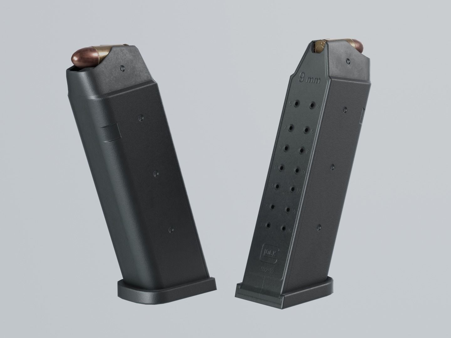 Glock 17 Gen2 9 mm Low-poly 3D model_15