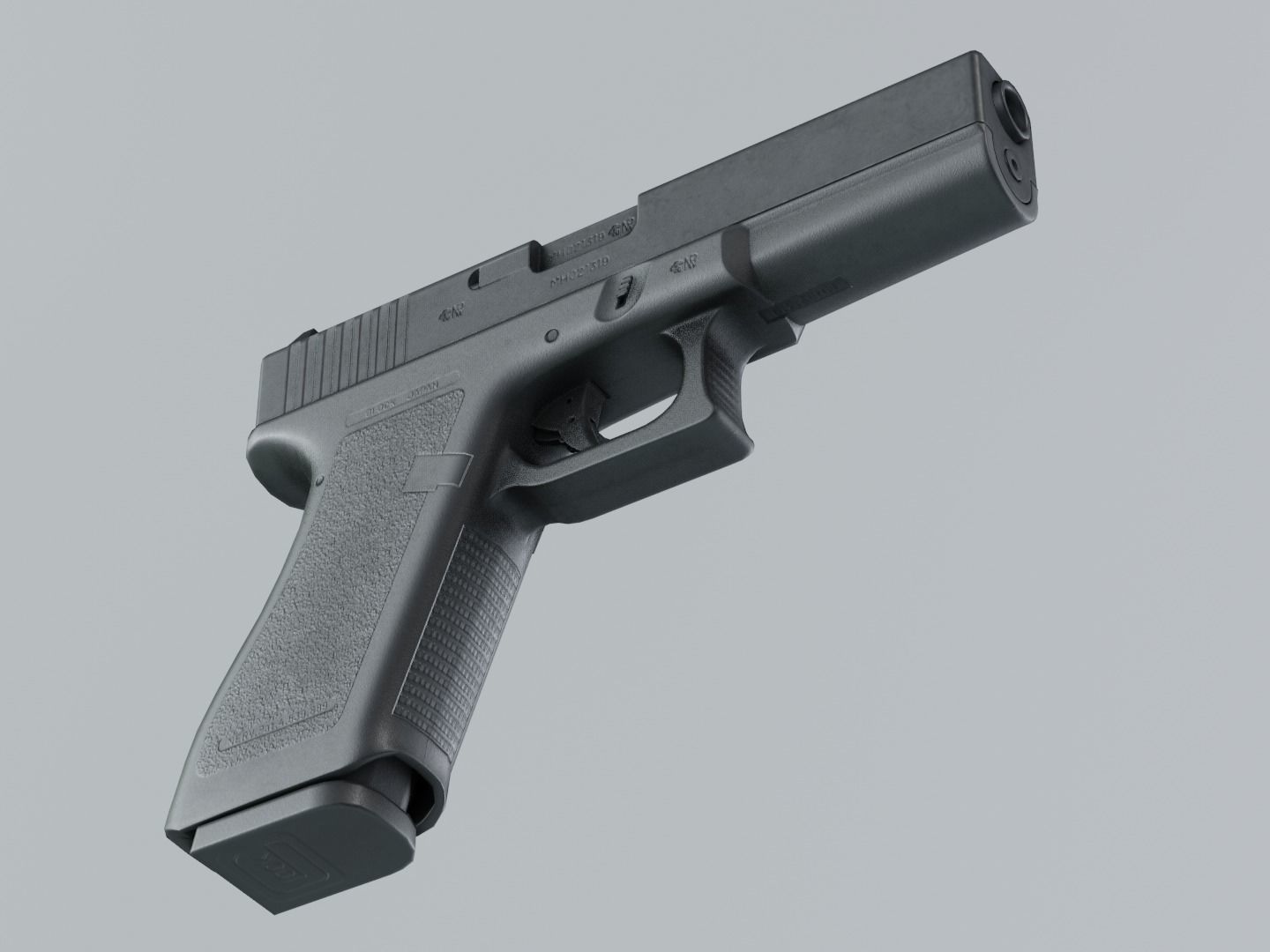 Glock 17 Gen2 9 mm Low-poly 3D model_8