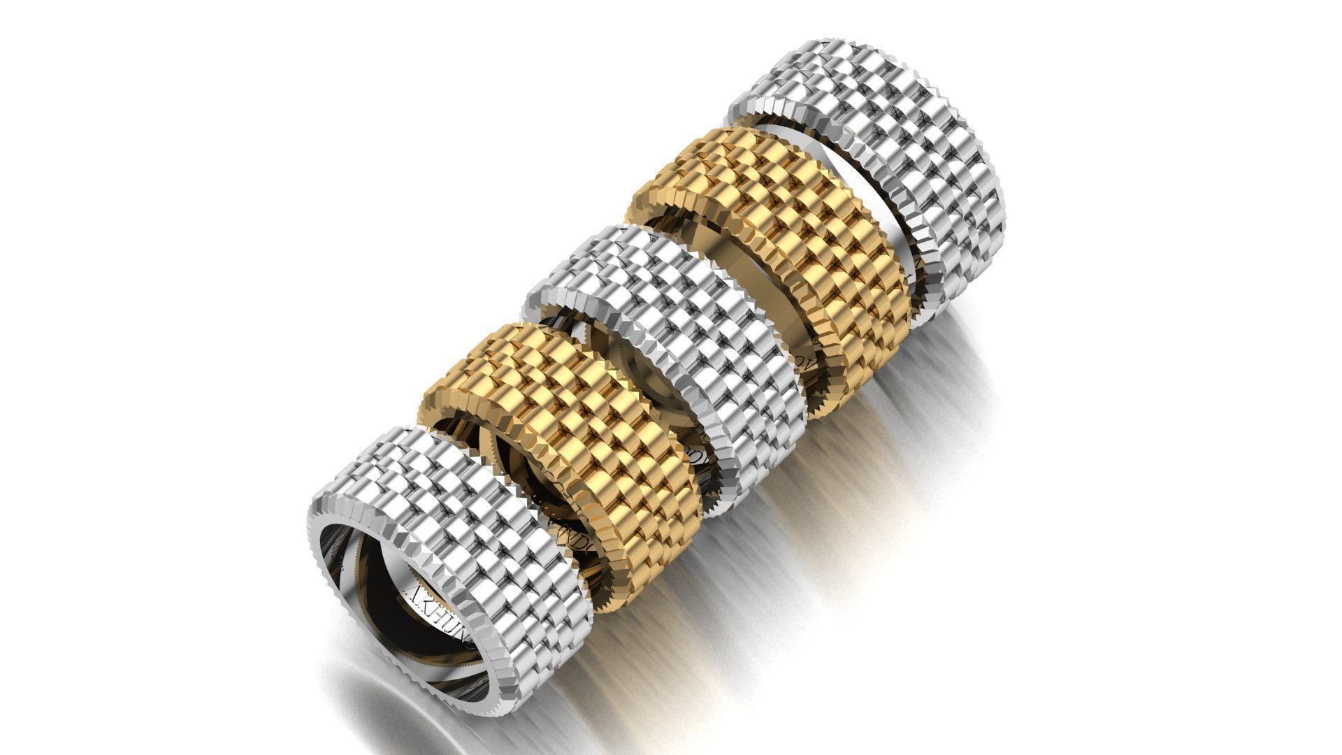 fancy bands 3D print model_15