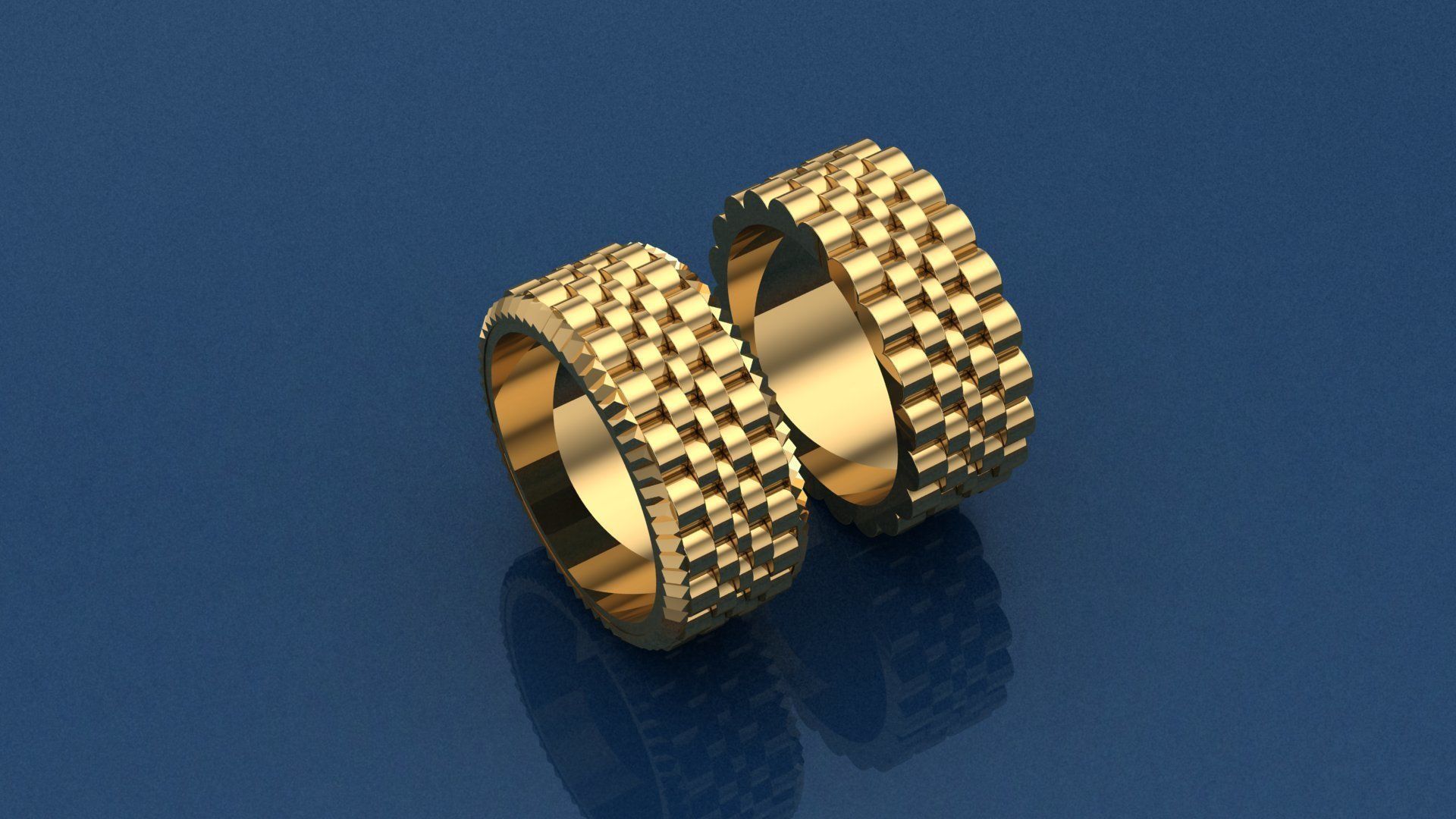 fancy bands 3D print model_5
