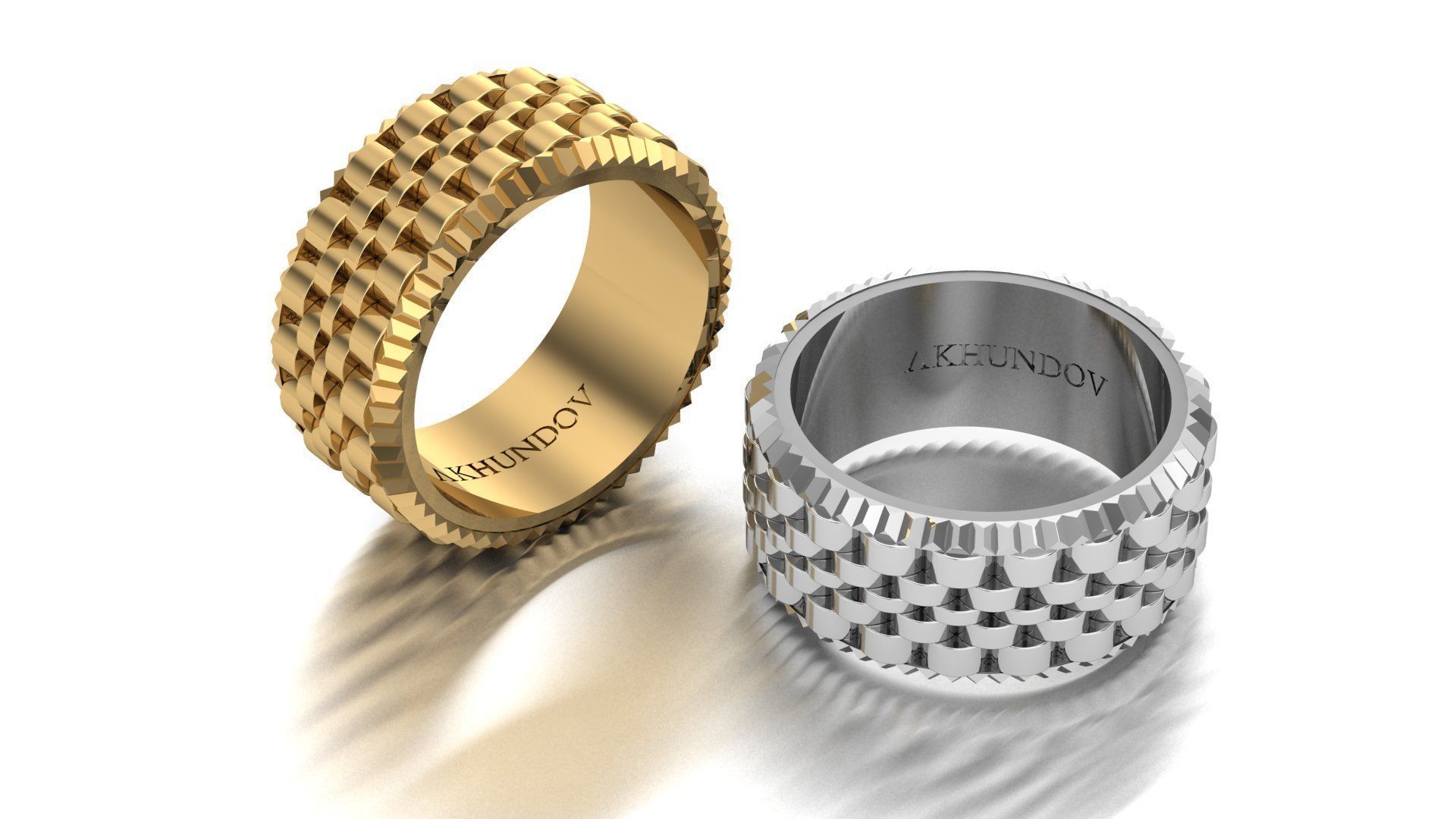 fancy bands 3D print model_16