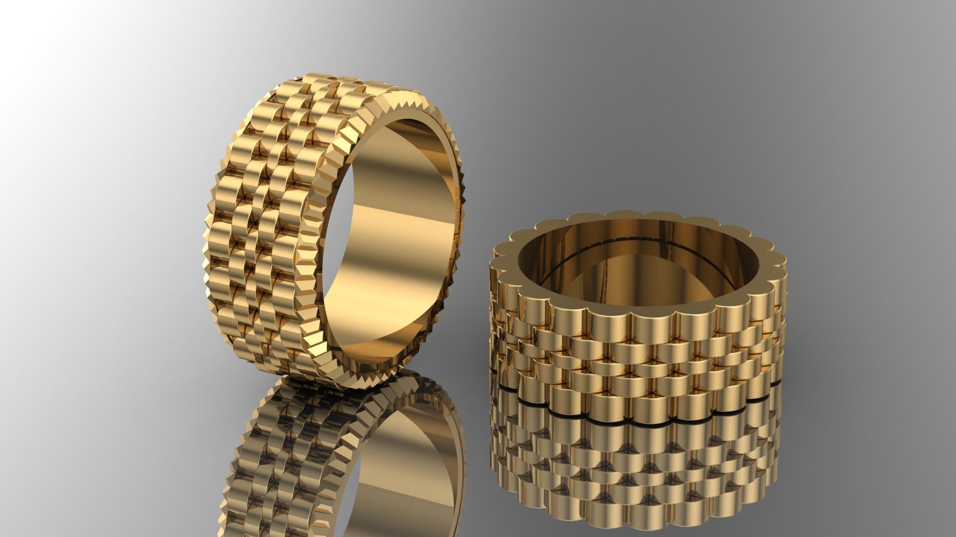 fancy bands 3D print model_1