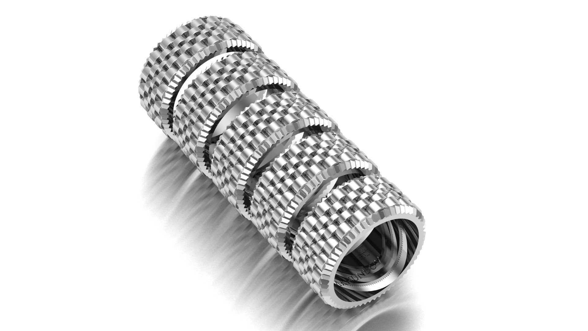 fancy bands 3D print model_11