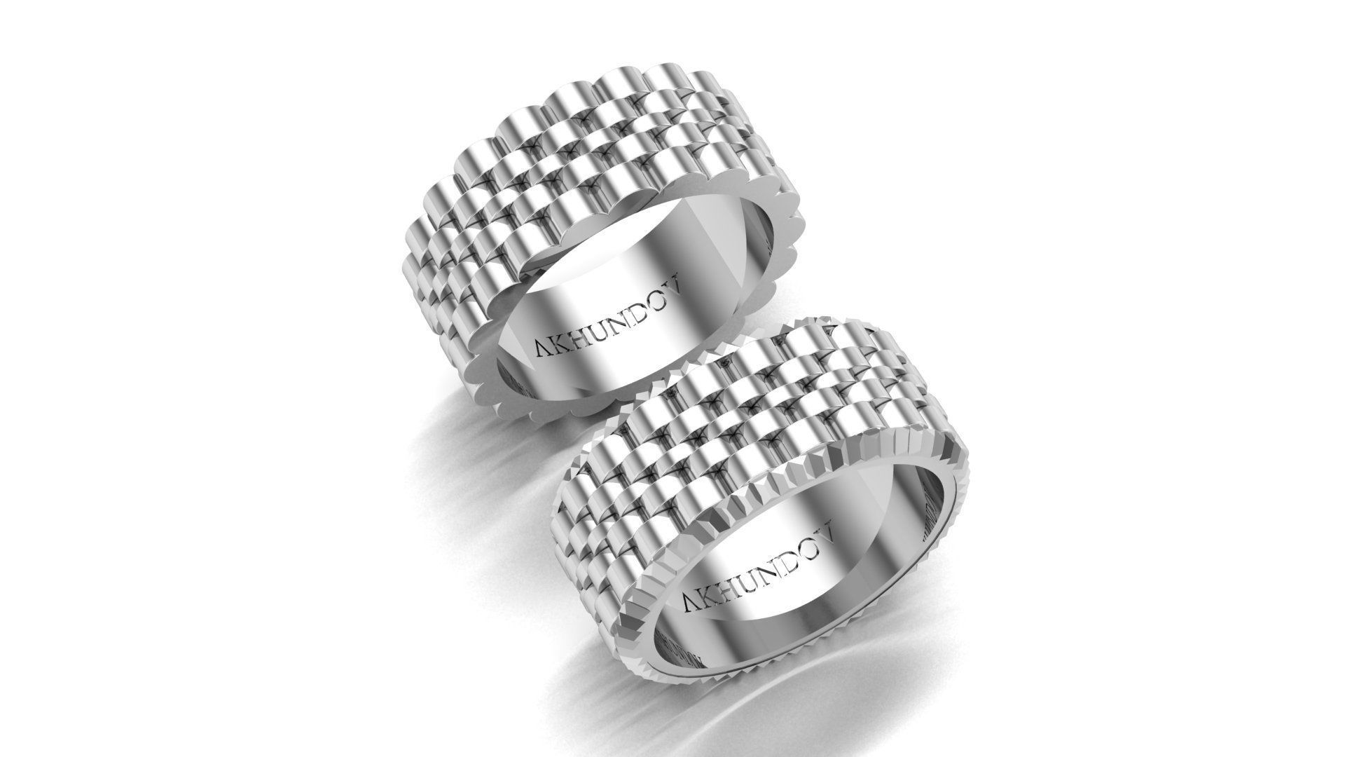 fancy bands 3D print model_10