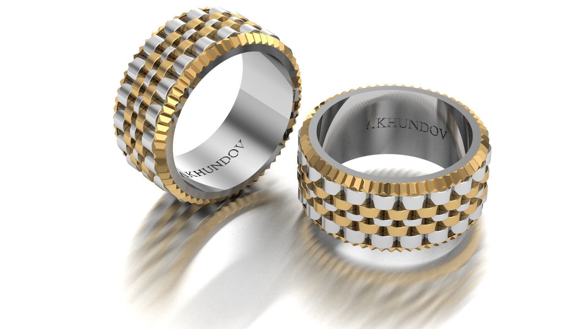 fancy bands 3D print model_13