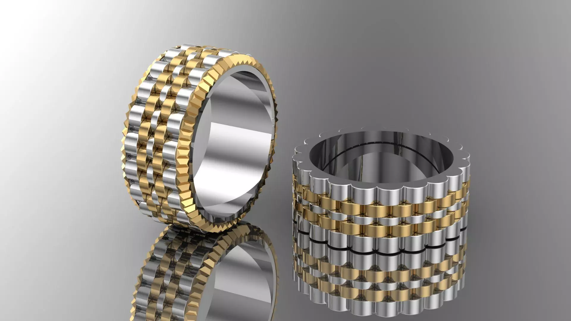 fancy bands 3D print model_0