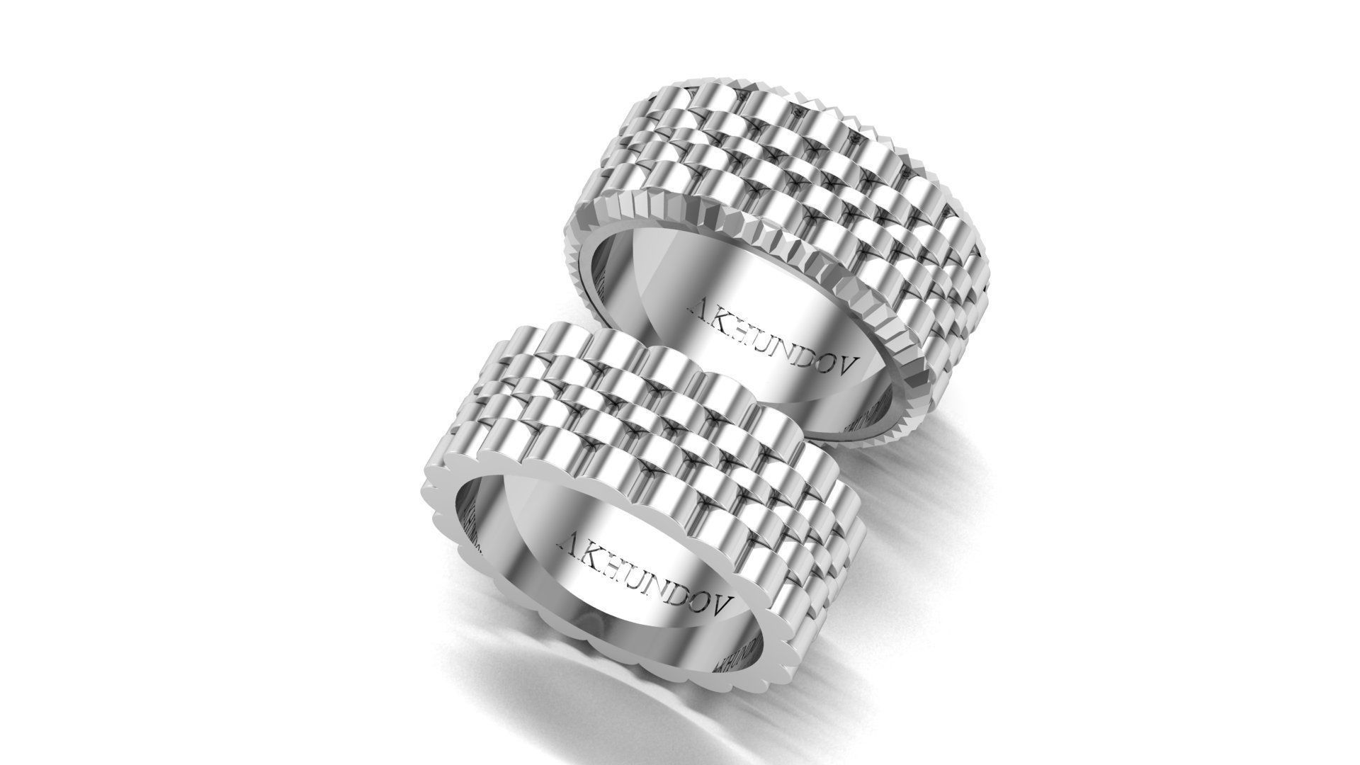 fancy bands 3D print model_20