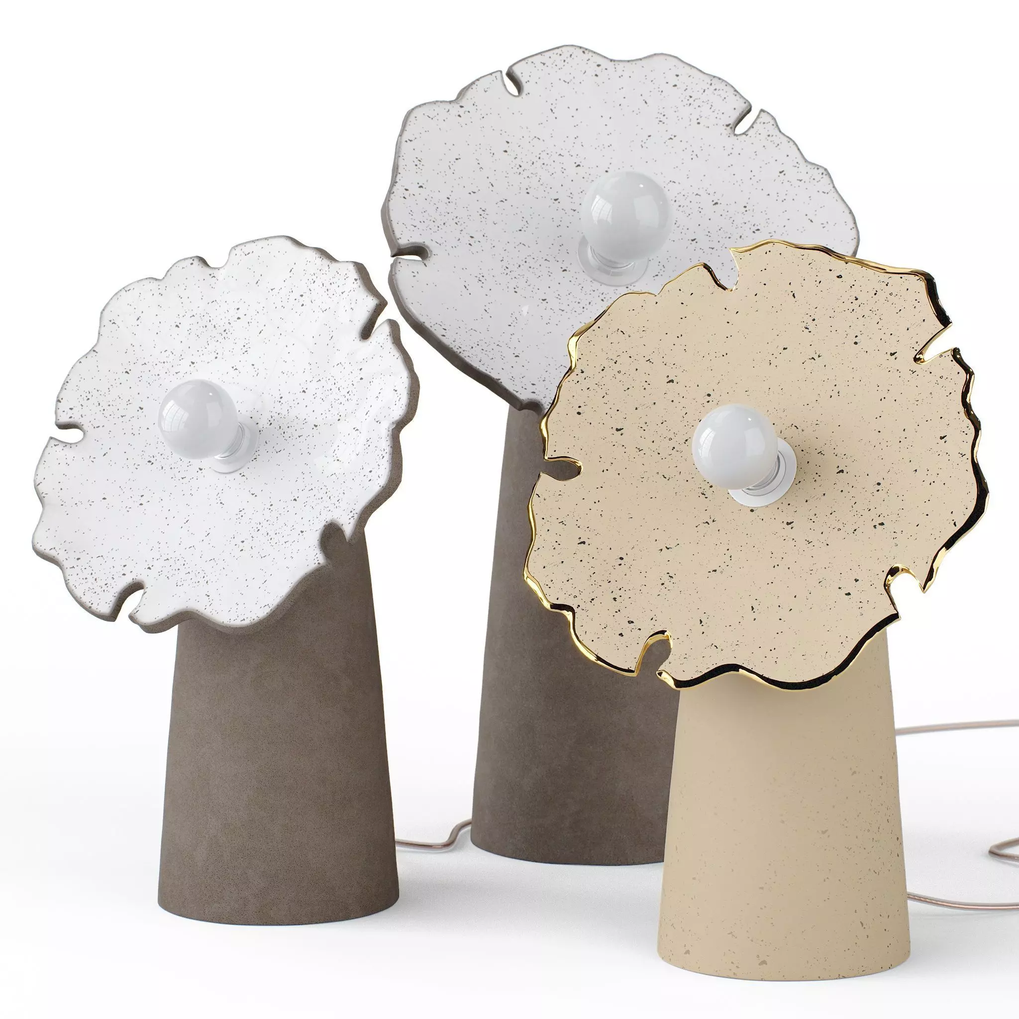 Flow Large Table Lamp Set 3D model_0