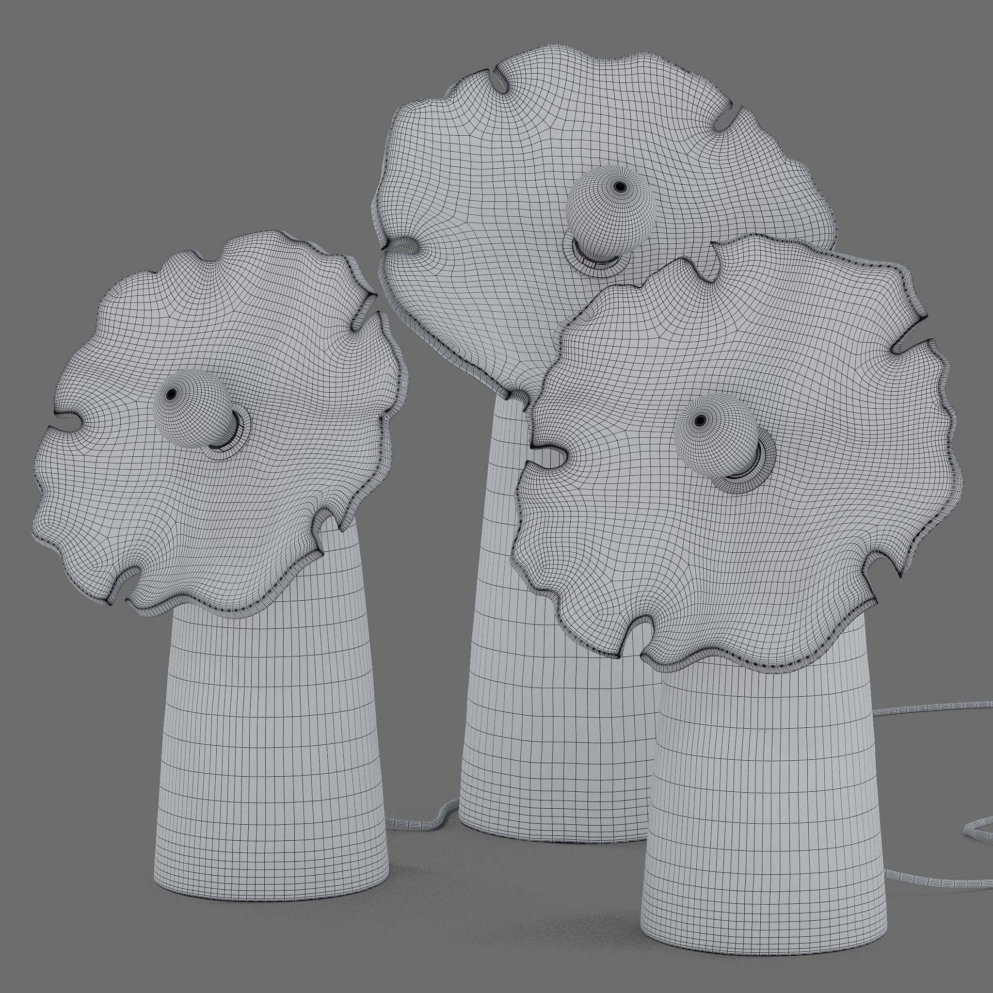 Flow Large Table Lamp Set 3D model_9