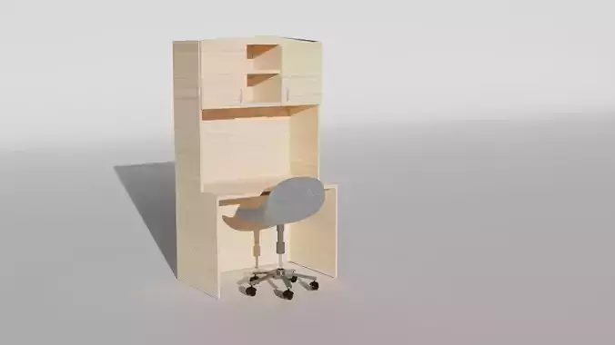 Compter table Free low-poly 3D model