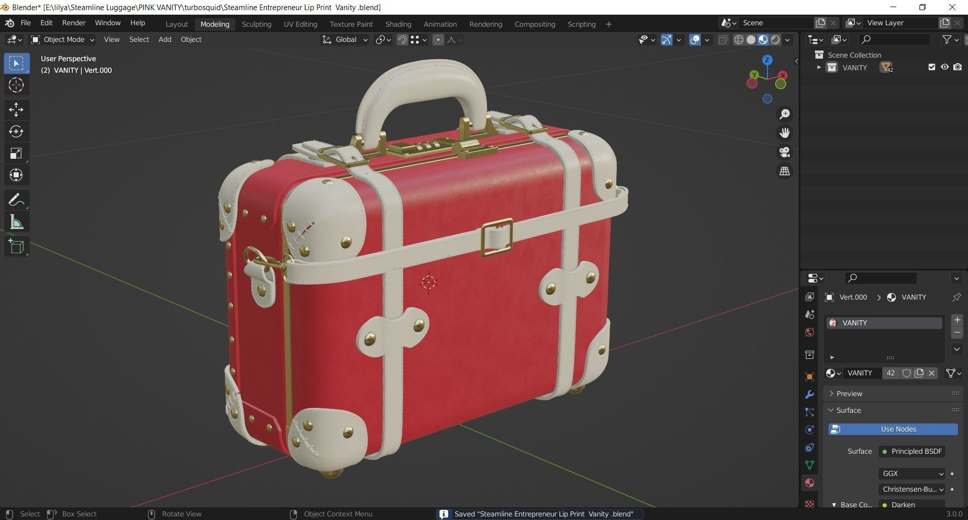 Steamline Entrepreneur Lip Print Overnighter 3D model_11