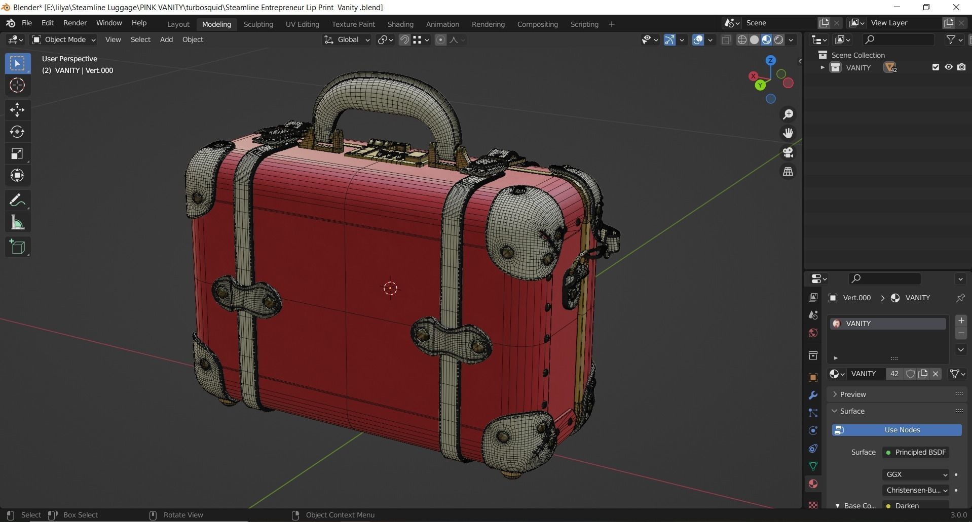 Steamline Entrepreneur Lip Print Overnighter 3D model_12