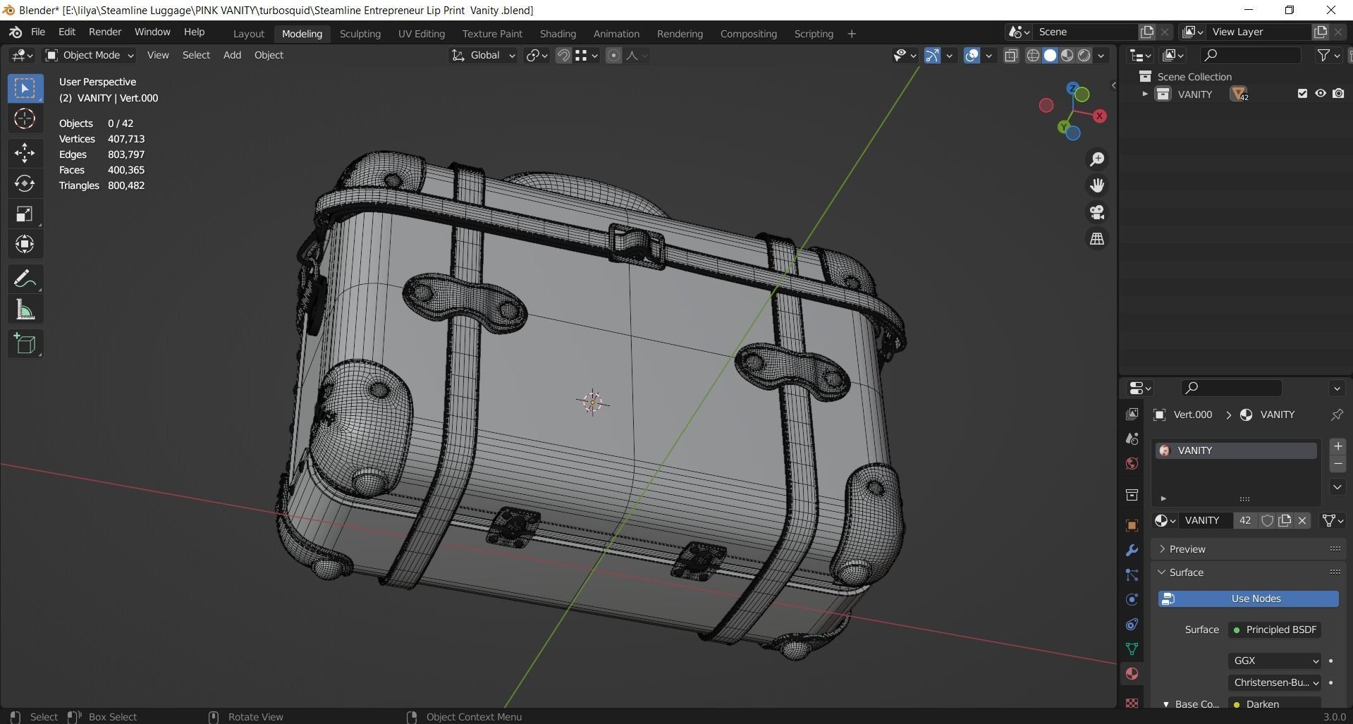 Steamline Entrepreneur Lip Print Overnighter 3D model_13