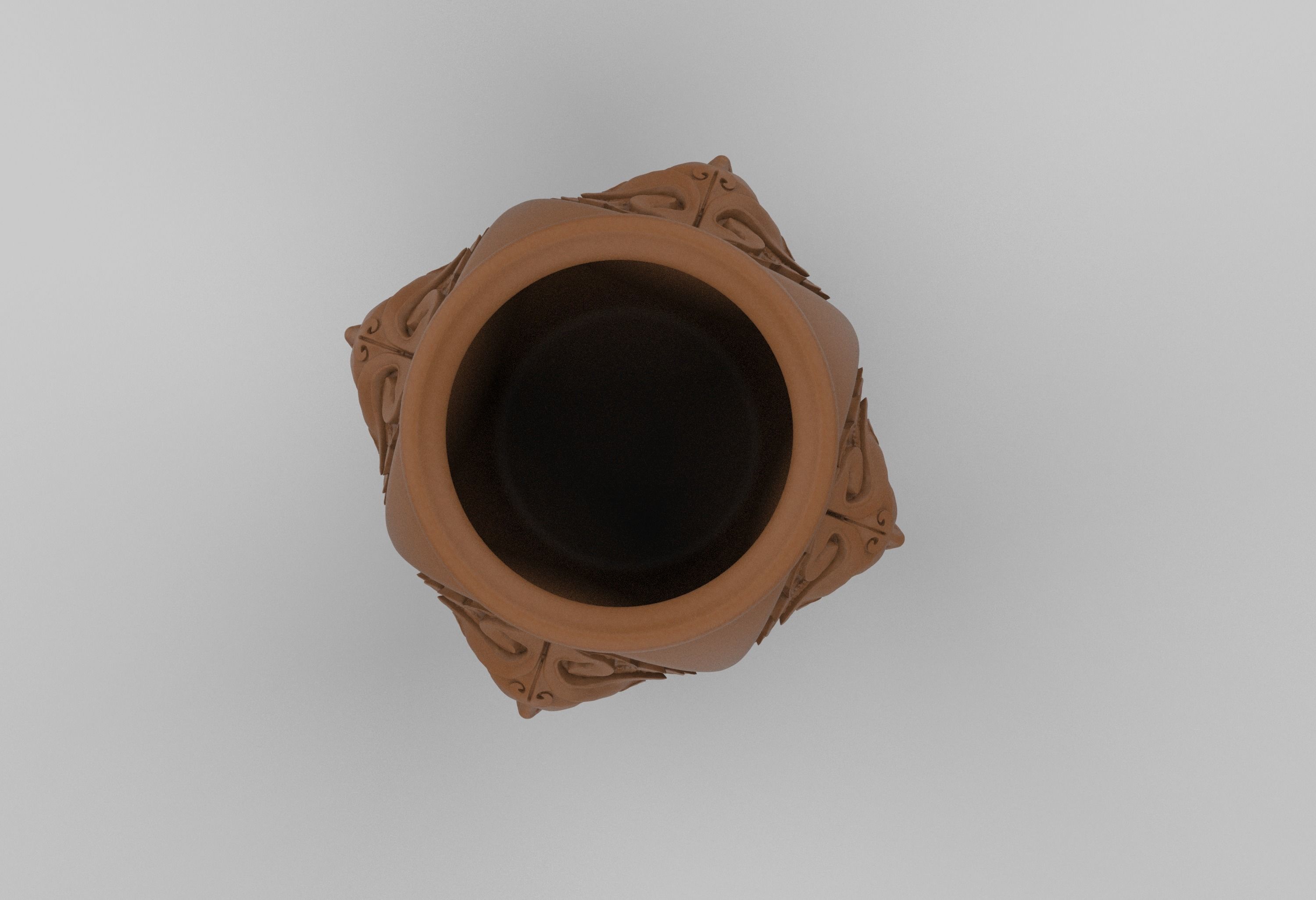 Vase with a portrait 3D print model_2