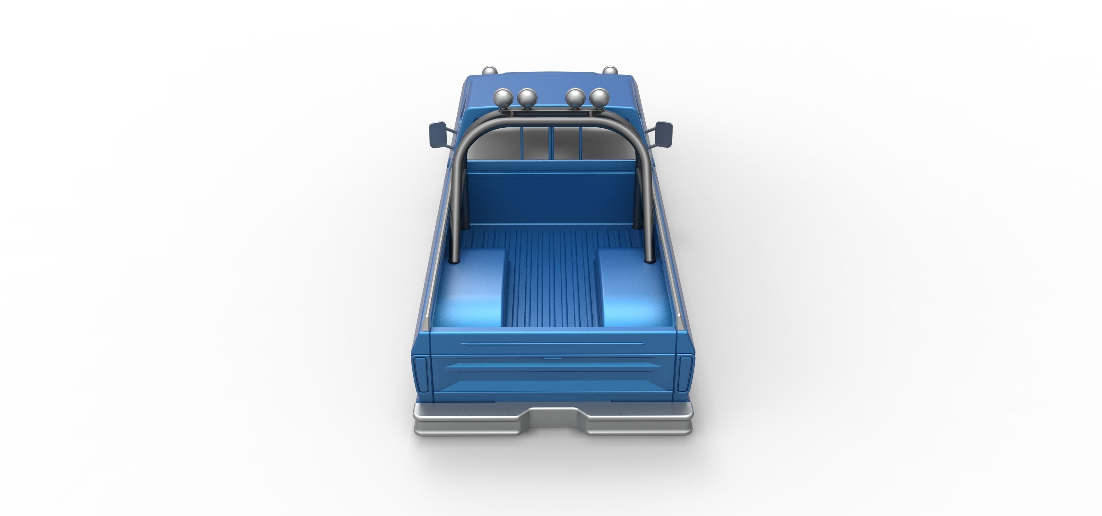 Shell of vintage Monster Truck V1 Scale 1 to 25 3D print model_14