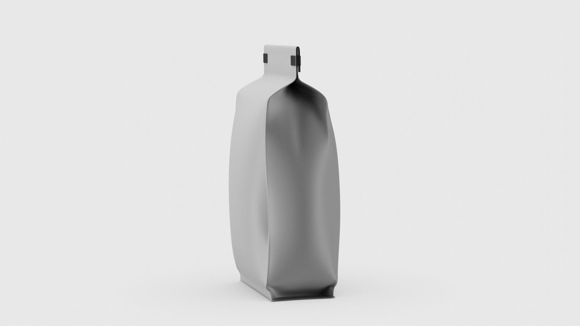 Coffee bag doypack 3D model_7
