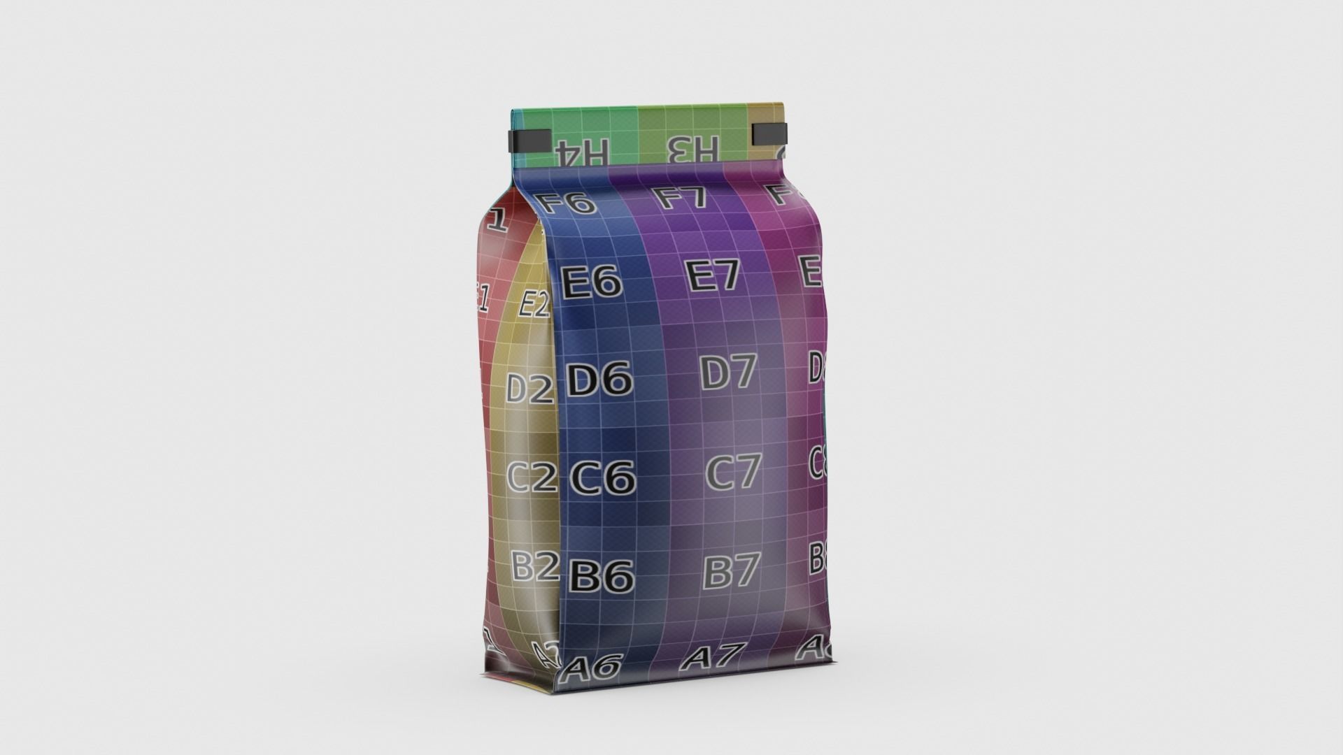 Coffee bag doypack 3D model_24