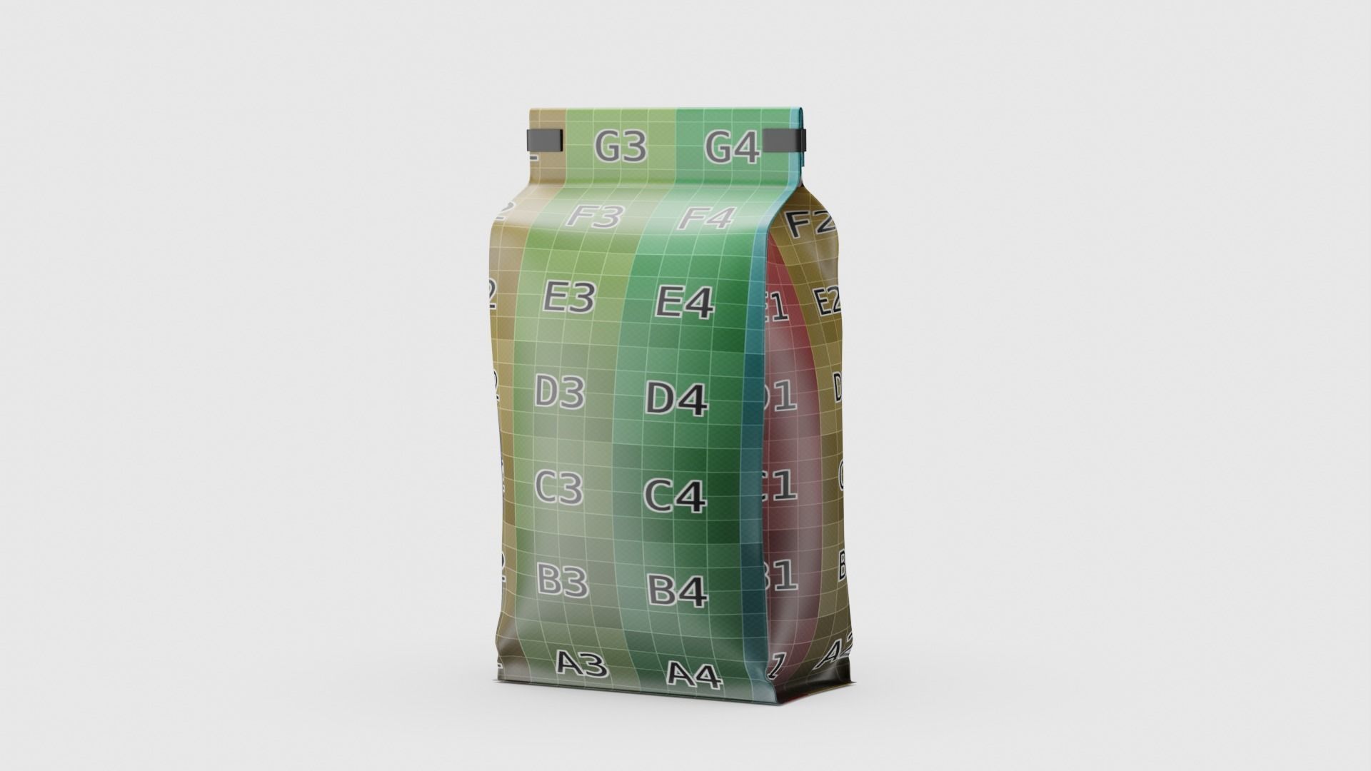 Coffee bag doypack 3D model_22
