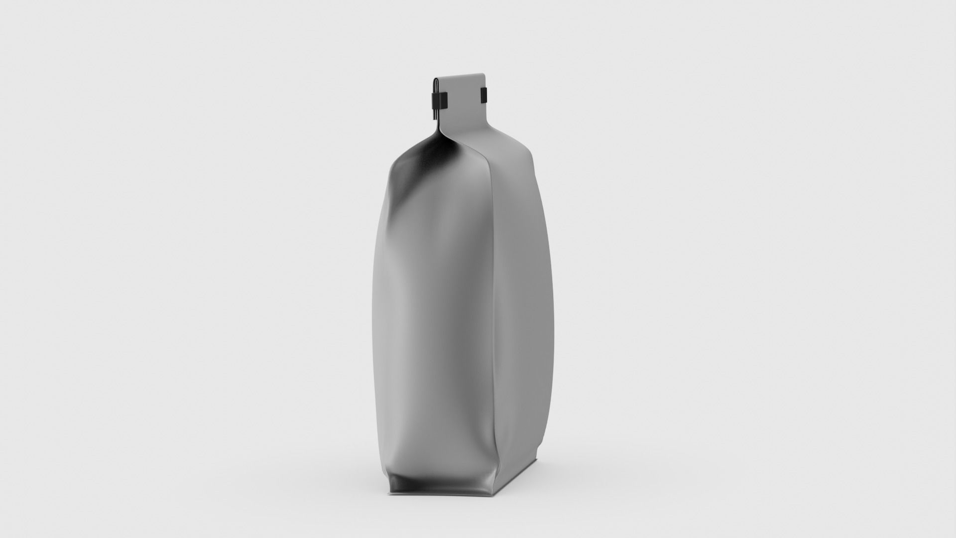 Coffee bag doypack 3D model_3