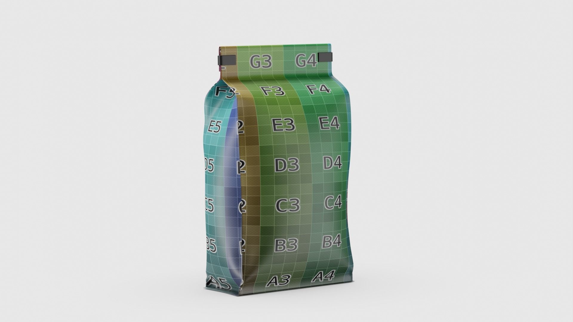 Coffee bag doypack 3D model_23