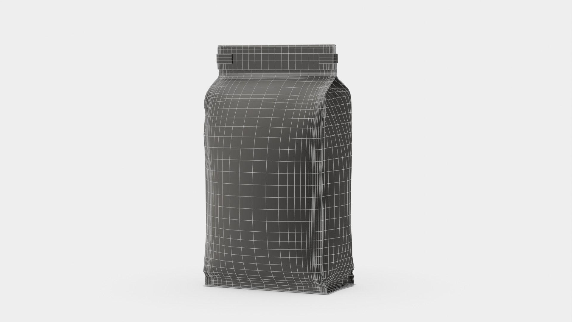 Coffee bag doypack 3D model_16