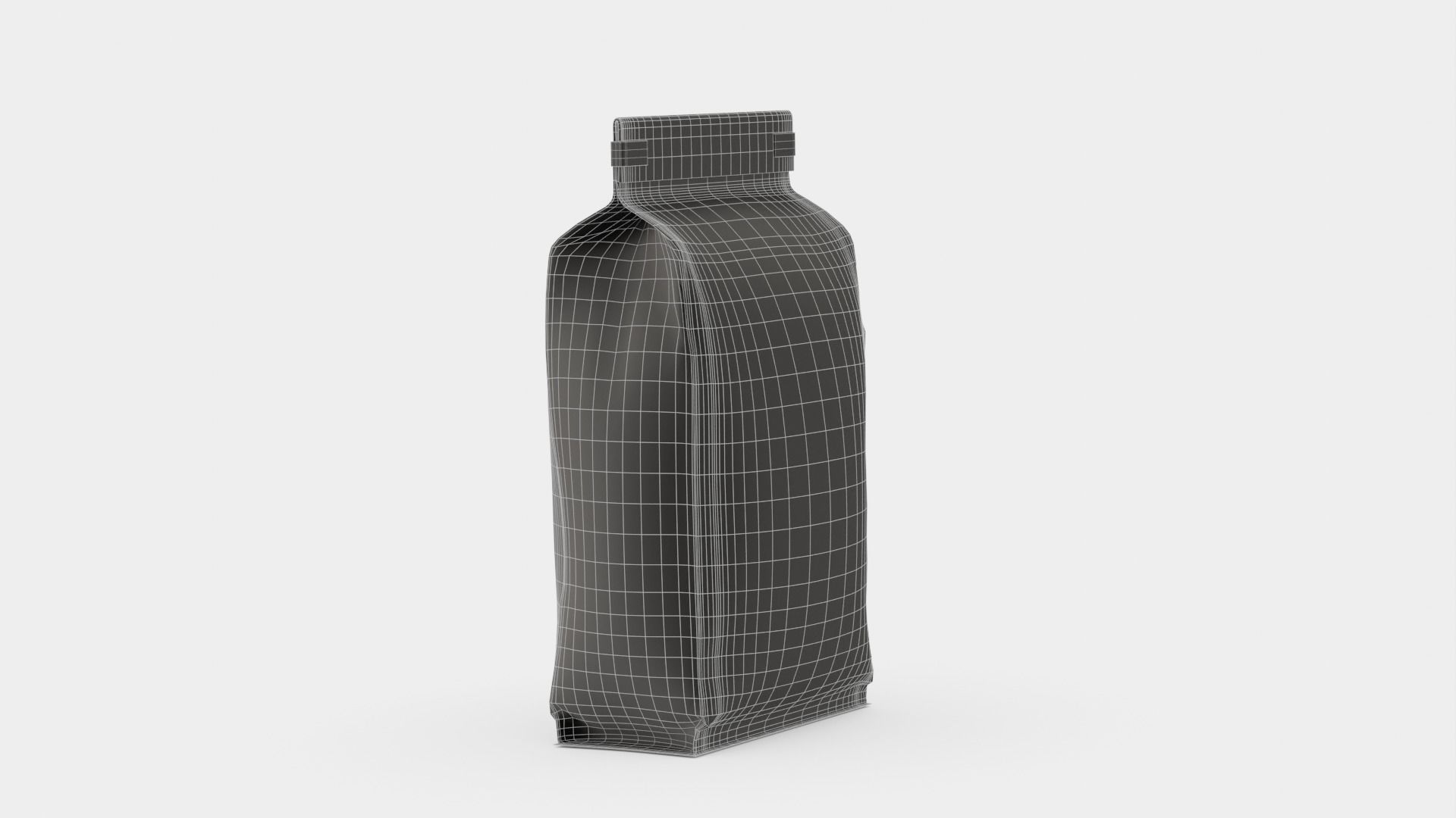 Coffee bag doypack 3D model_9