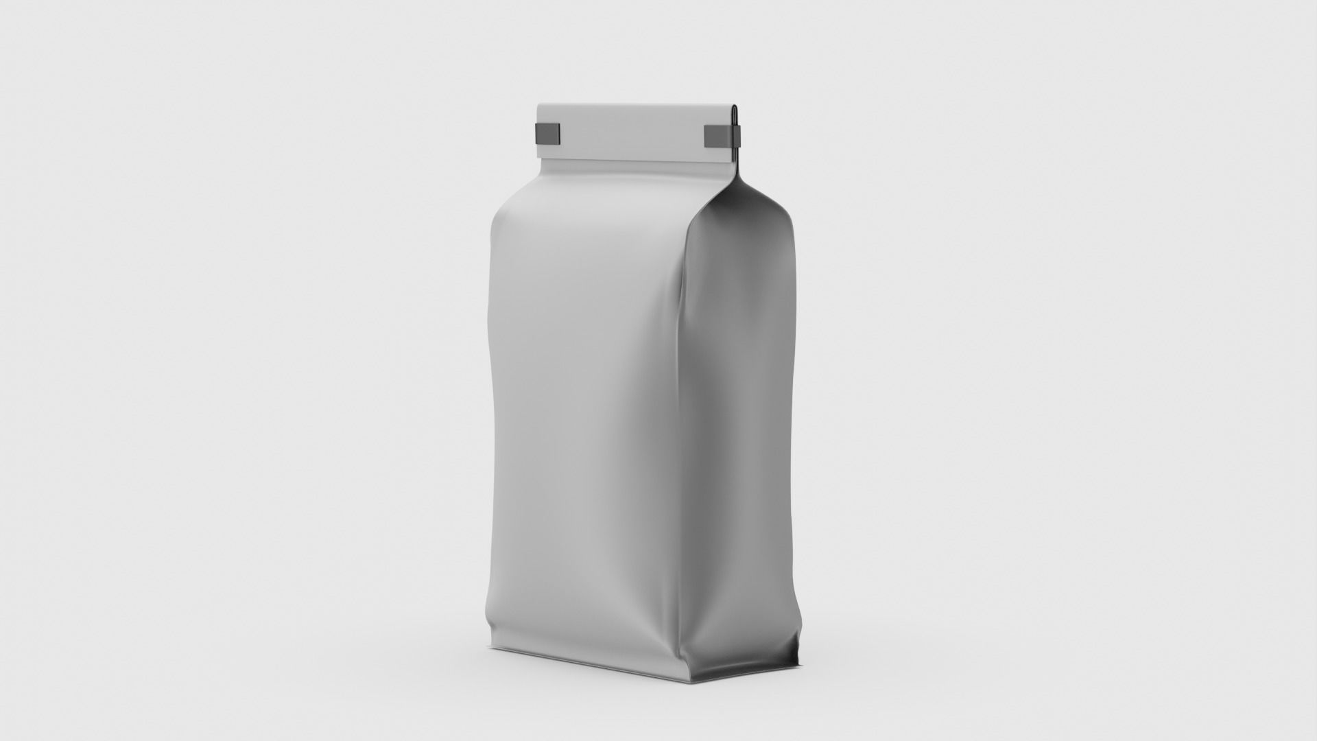 Coffee bag doypack 3D model_1