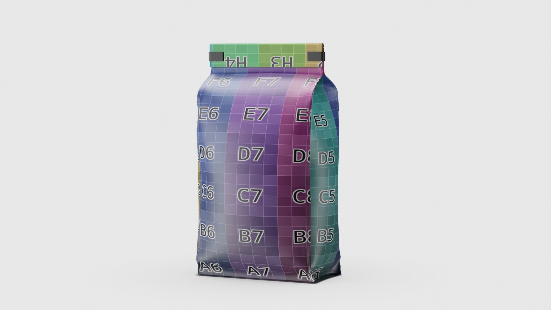 Coffee bag doypack 3D model_17