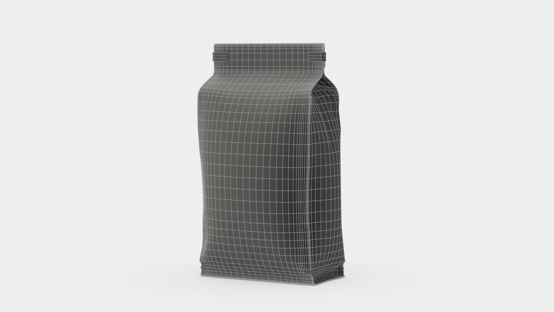 Coffee bag doypack 3D model_12