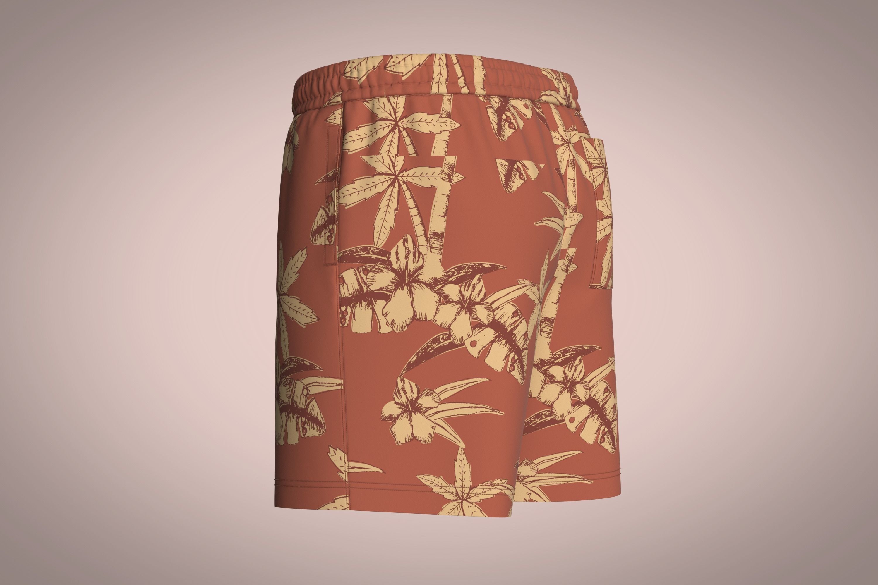 Mens Short Pant-AOP 3D model_5