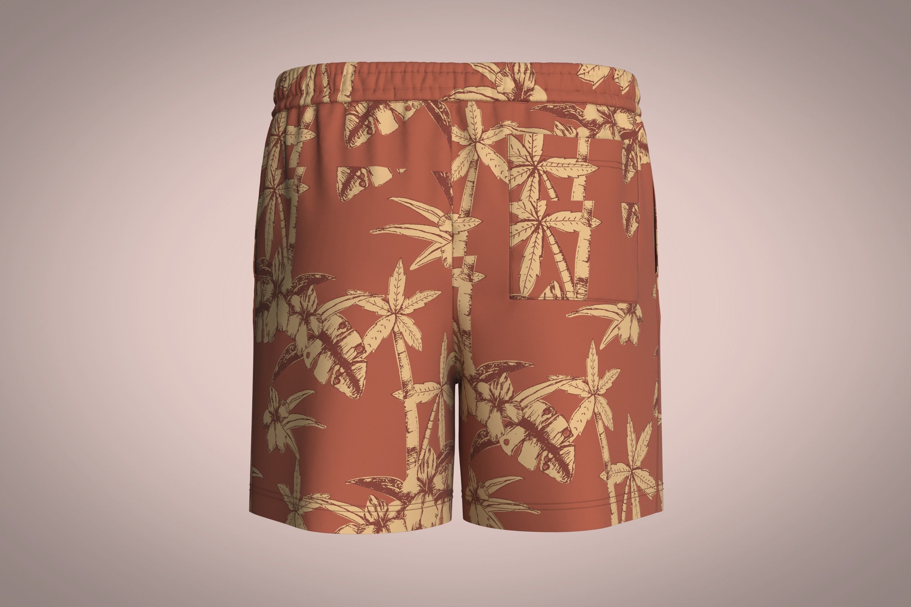 Mens Short Pant-AOP 3D model_4