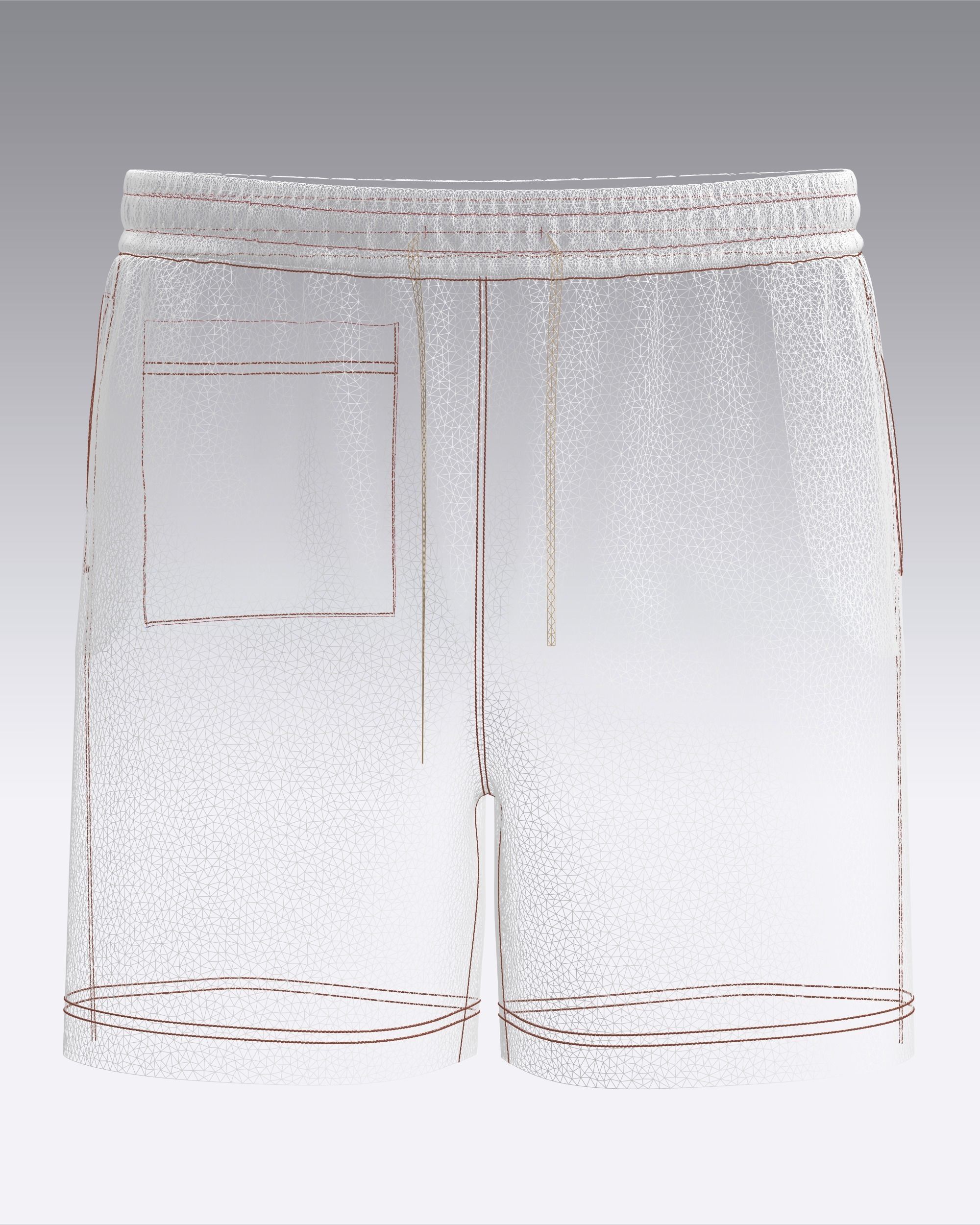Mens Short Pant-AOP 3D model_11