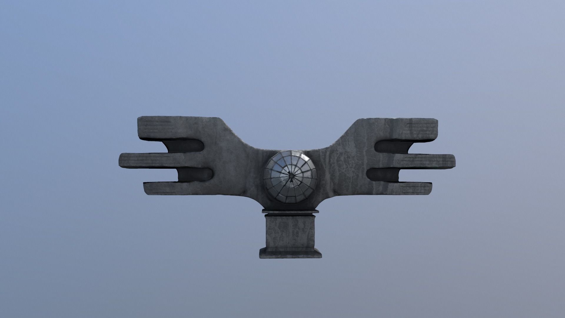 Brutalist Monument 3D model_18